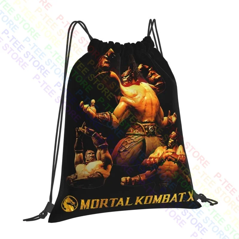 Mortal Kombat X Games Goro Picture 01 Drawstring Bags Gym Bag Hot Art Print Športový štýl jazda batoh