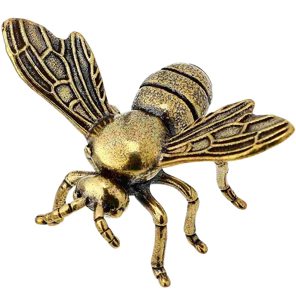 Mosadz včelí figurína remeselnícka ornament Desort Decor Decor Interoor zdobenie stolové auto