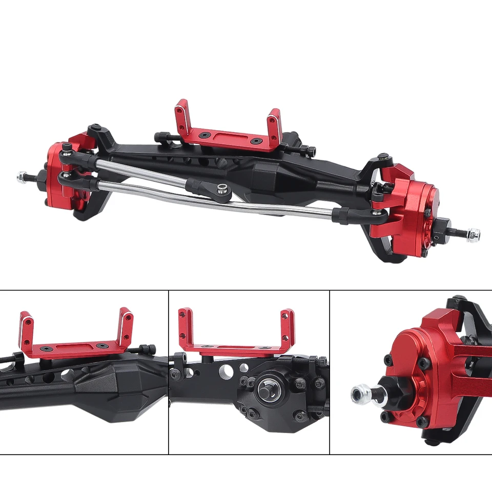Mosadzná predná zadná náprava kompletná pre axiálne capra UTB10 1.9 UTB 1/10 RC Crawler Car Mon Moda Upgrade Setters