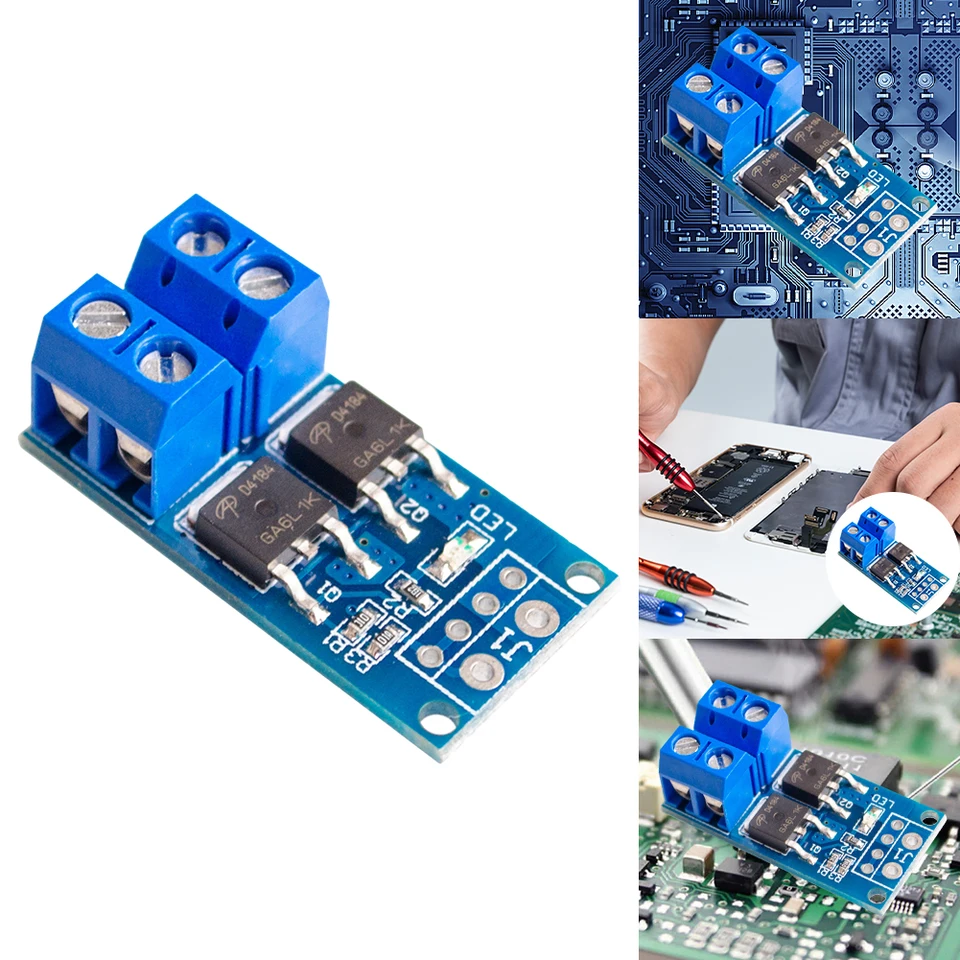 MOSFET TRIGER SWIGN Drive Drive DC 5V-36V Ovládací panel regulátora PWM 400W 15a Max 30A 0-20 kHz pre ovládanie jasu žiarovky