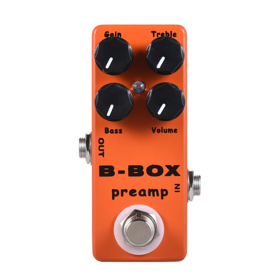 MOSKYAUDIO BB Preosamp gitarový efekt pedál B-box Overdrive Preamp Electric Bass Guittarra akustický gitarový efekt Analog