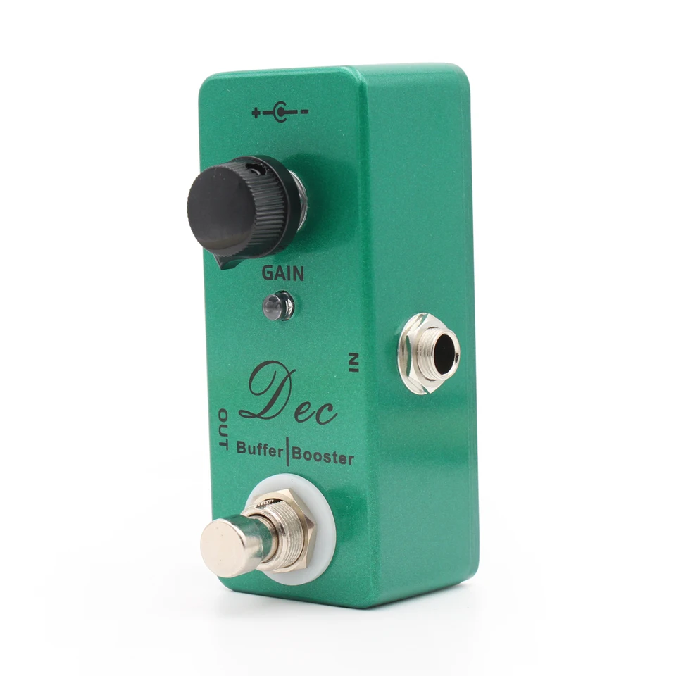 Moskyaudio Dec Buffer Booster Electric Guitar Effect Mini Jednotný efekt s čistým posilňovacím pravým obtokom