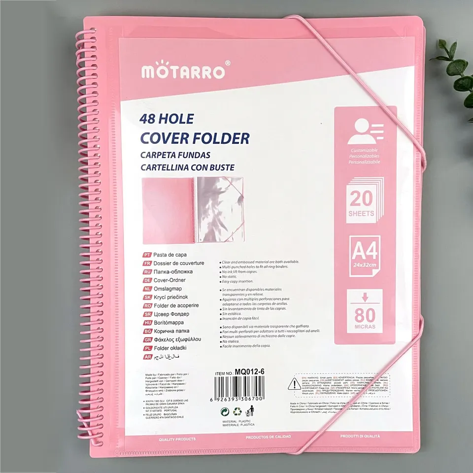 Motarro 24 Pocket Folder Wallet Bag Documents Organizátor File Petouch Bill Folder Dokument Folders Organizátor školský kancelárske spojivo