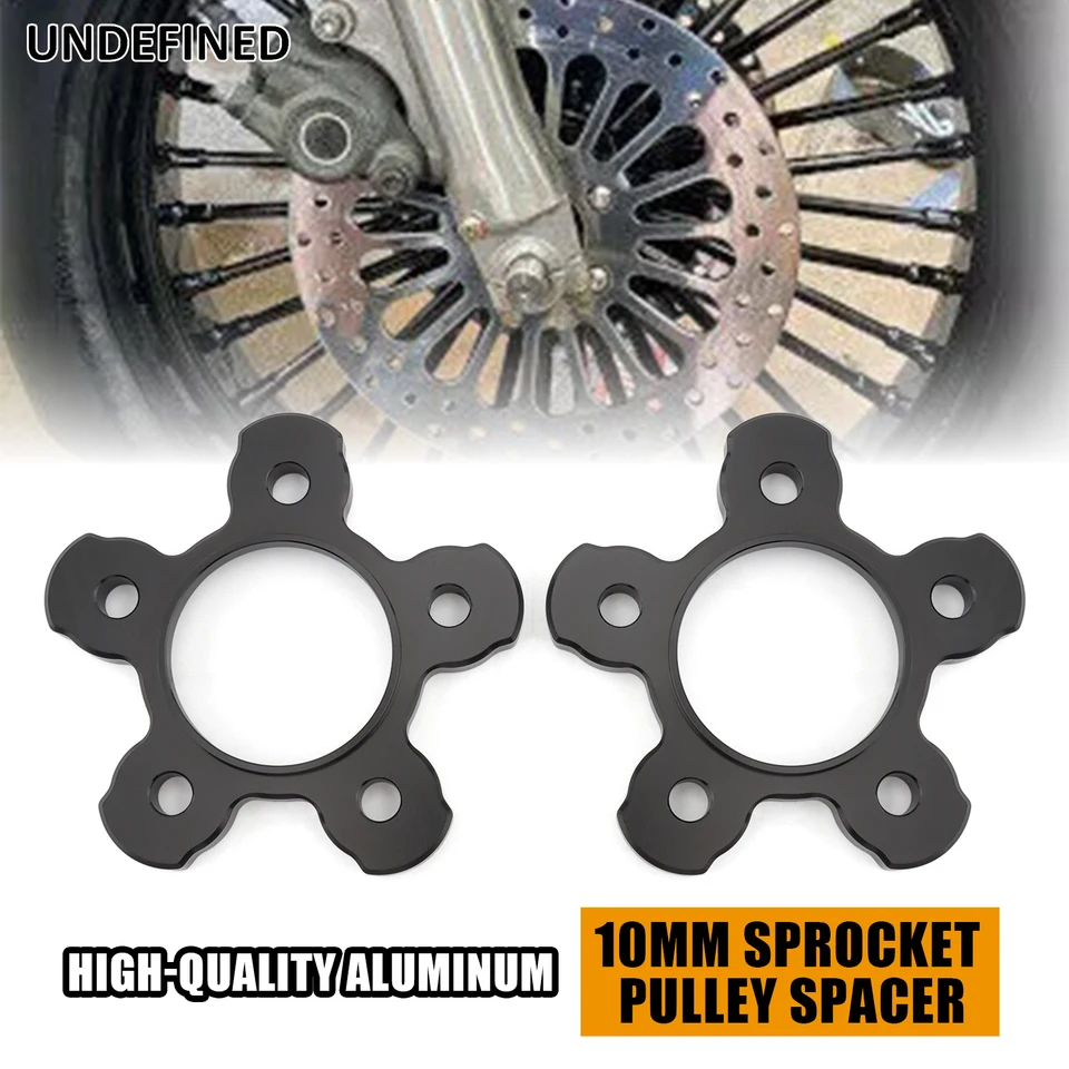 Motocykel 10 mm hrubý hliníkový remeselný kladkost pre kladky pre Harley Touring Bagger FlHt 1984-2008 Moto príslušenstvo čierny chróm
