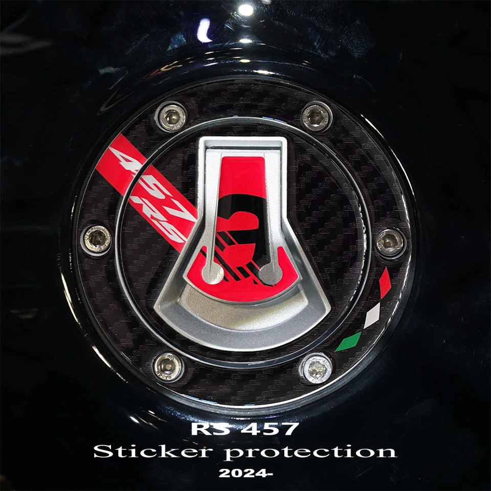 Motocykel 3D gél 3D Adhesive Tank podložka Ochrana motocykla pre Aprilia Rs 457 2024
