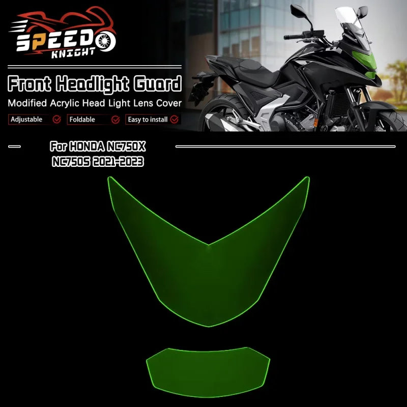 Motocykel akrylové predné strážne svetlomet Svetelný obalový kryt pre chránič Honda NC750X NC750S NC 750X 750S 2021-2023