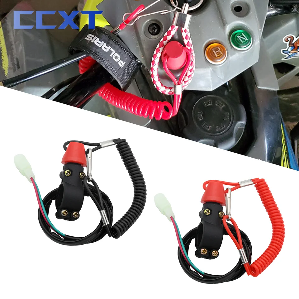 Motocykel ATV s jednou podporou Flameout prepínač prívesného pohotovostného zastavenia Flameout prepínač pre diely Honda Yamaha Kawasaki KTM Suzuki