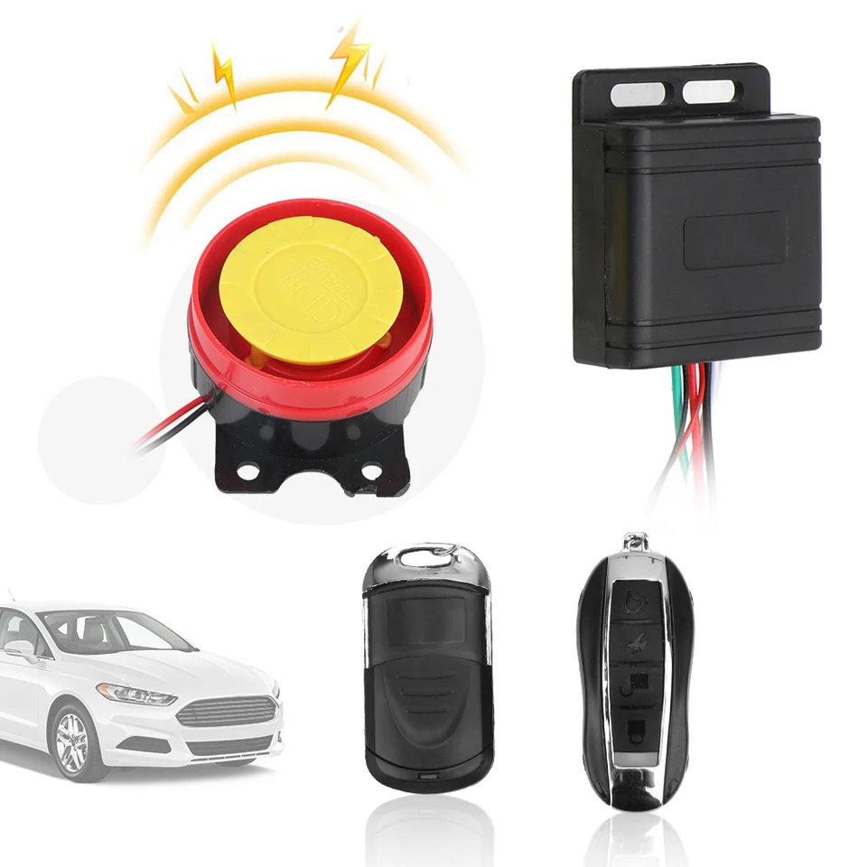 Motocykel Bike Smart Alarm 12V proti krádeži vozidla diaľkové ovládacie prvky kľúča kľúča Keyring Bezpečnostný alartický systém