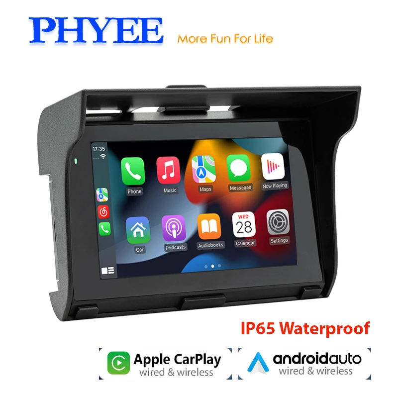 Motocykel carplay Bluetooth Wireless Android Auto IP65 nepremokavý vstavaný vstavaný reproduktor 5 