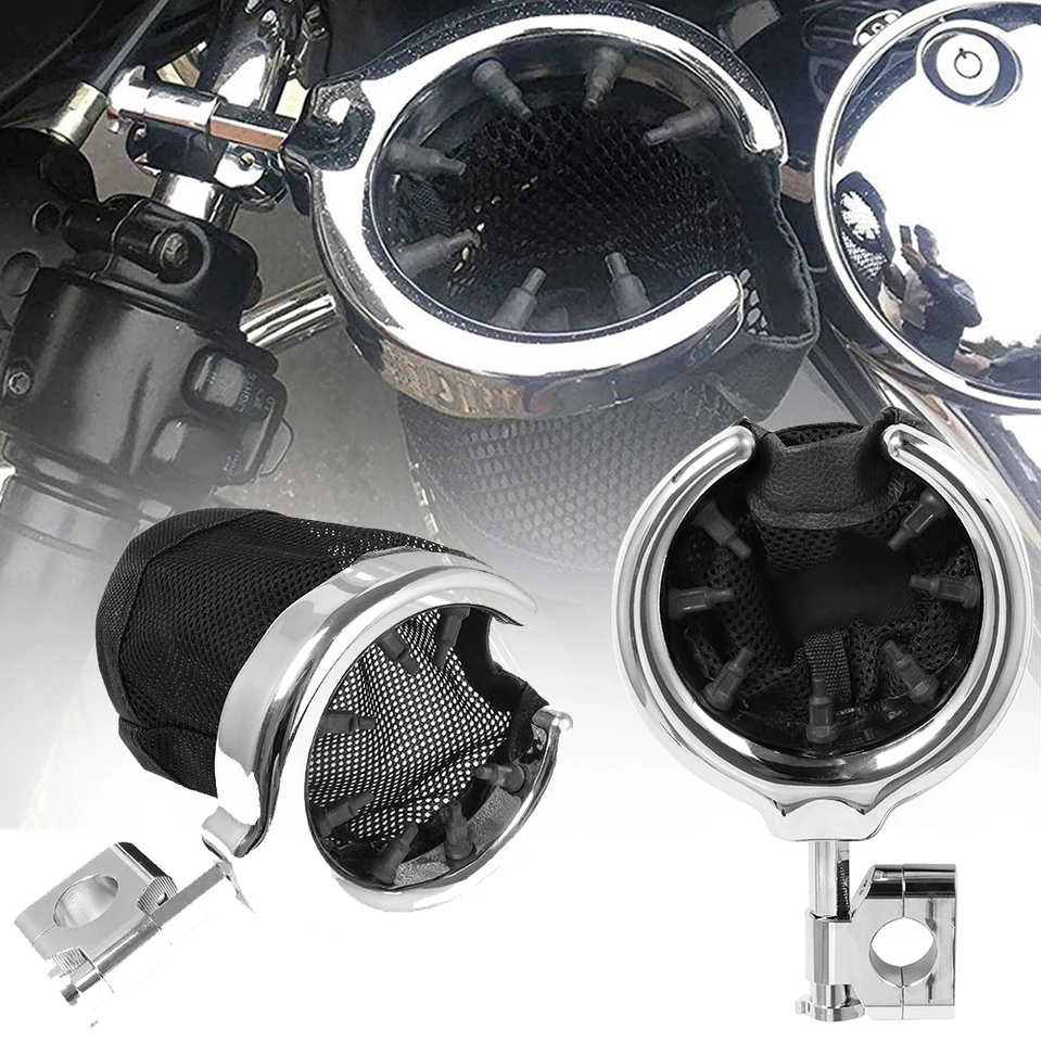 Motocykel Chrome Chrome Runchar Cup Fľaša držiak na nápoj 25 mm/ 22 mm pre Harley Sportster Fatboy Dyna Softail Touring Road King