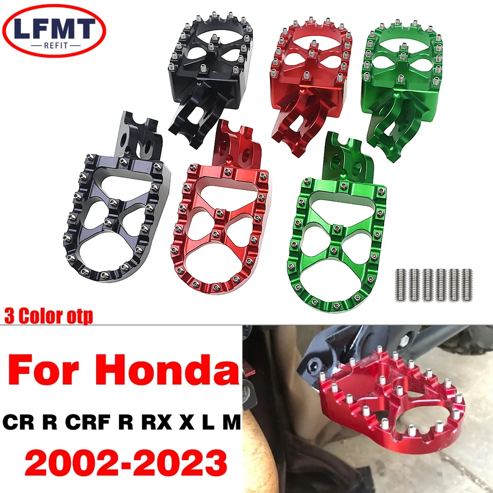Motocykel CNC Footrest Footpegs Foot Pedals Pedály pre 2002-2023 Honda CR 125 250 150R CR250R CRF 150R 250R 450R 250 450 450 x RX LM