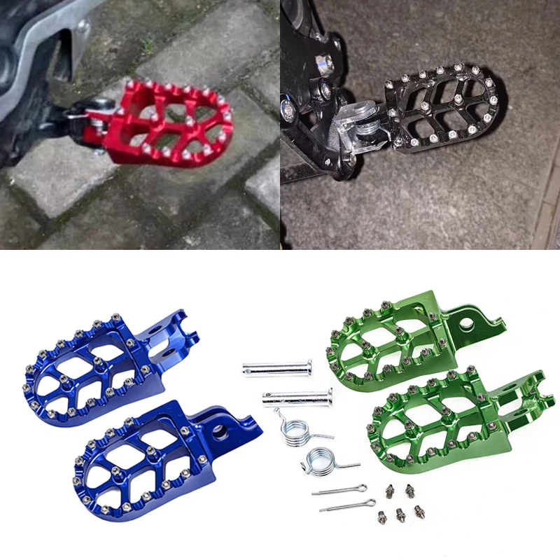 Motocykel CNC Footrest Footpegs Foot Pegs Pedály pre Honda CR125 CR250 CRF150R CRF250R CRF250X CRF450R CRF450X CRF250L CRF250M