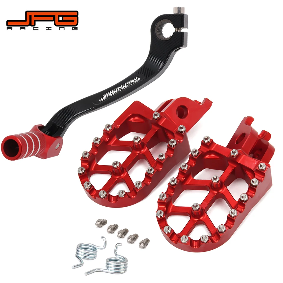 Motocykel CNC Gear Shift Foot Lever Foot Pegs Petre Footrests Pedals Footpegs pre Honda CRF450R CRF 450R 2007-2014 2015 2016