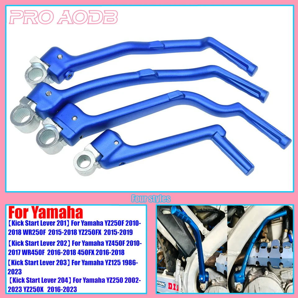 Motocykel CNC kovaný Kick Kick Start Starter Lever Pedal pre Yamaha YZ WR 125 250 250x 250F 250FX 450F 450FX YZF 1986-2023 atď.