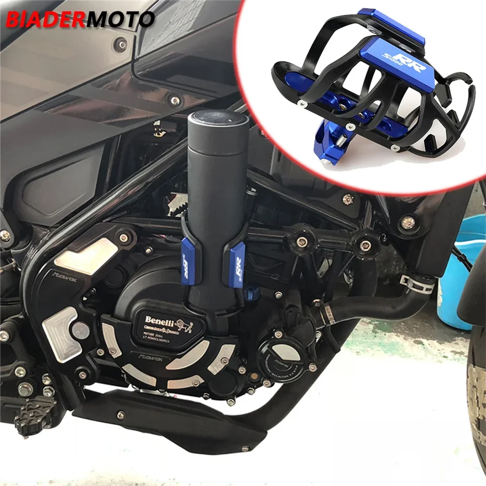 Motocykel CNC nápoj nápoj na vodu šálka stojan na kávu Fľaša nápoj pre BMW S1000RR S 1000RR S1000 RR 2015-2023 s logom
