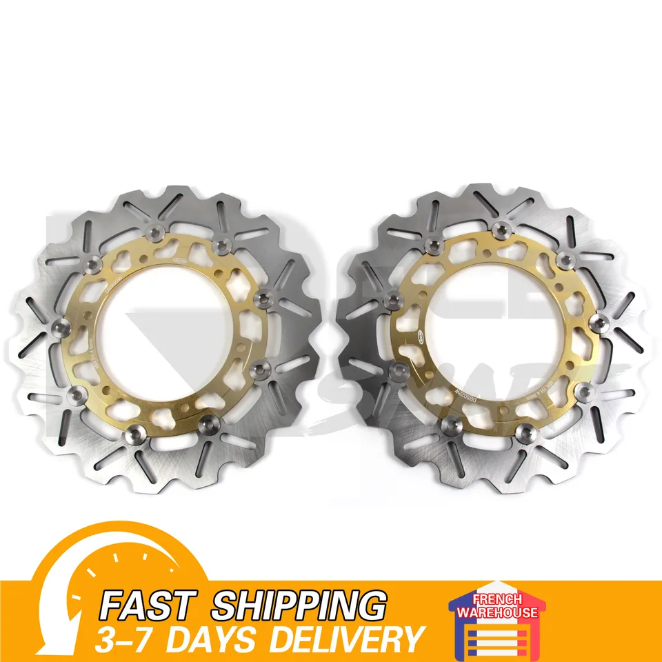 Motocykel CNC predných brzdových diskov Disc Rotors for Yamaha XT660 Z Tenere 2008-2015 2009 2010 2011 2012 2013 2014 2015 2015 X-660Z zlato