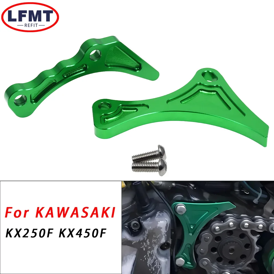 Motocykel CNC puzdro Saver Engine Ochran chránič krytu krytu reťazového reťazca pre kawasaki KX250F KX450F 2004-2015 2016 Dirt Bike