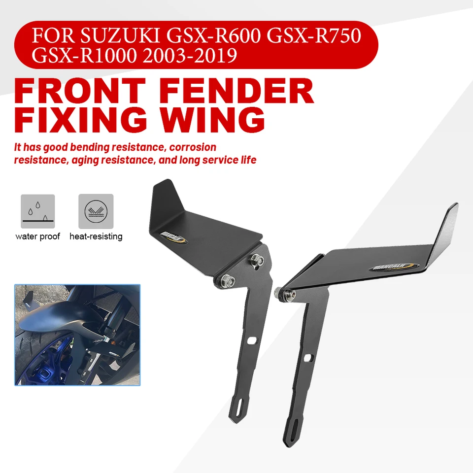 Motocykel Fender Fixné krídlo pre Suzuki GSX-R600 GSX-R750 GSX-R1000 2003-2019 Nastaviteľné aerodynamické krídlo bahenu krídla