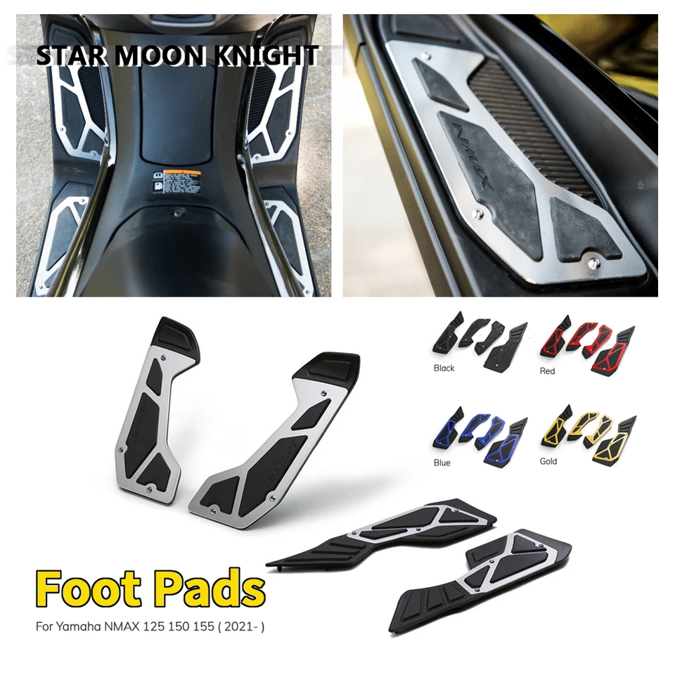 Motocykel Footrest Foot Foots Pads Pedál Pedály pre Yamaha Nmax 125 150 155 N max Nmax125 NMAX150 NMAX155 2021 2022 2023-