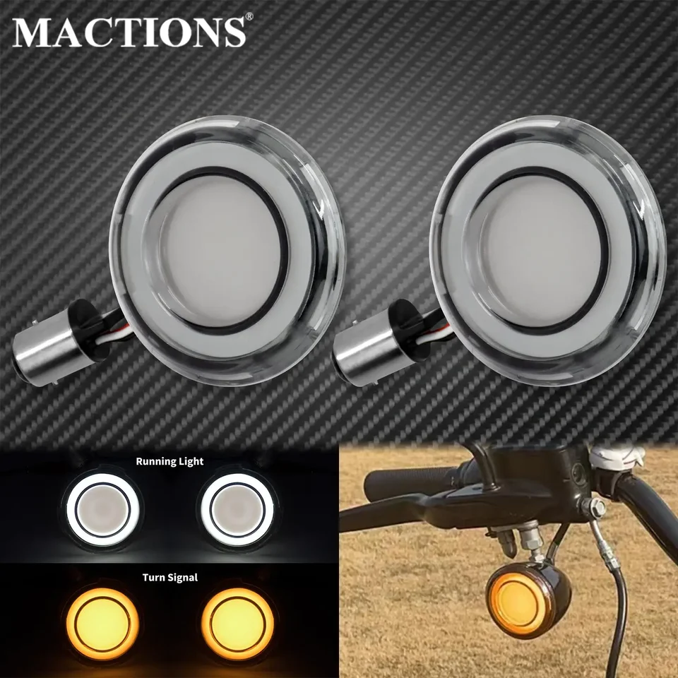Motocykel Front 1157 LED Turn Signal Signal Light Bullet Style Indikátor konverzií pre Harley Sportster Dyna Touring Softail