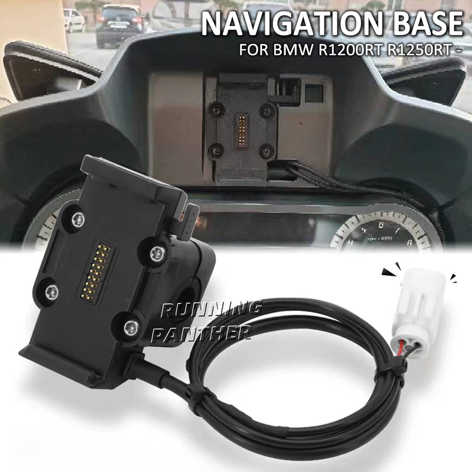 Motocykel GPS Držiteľ telefónu navigáciu Bracket Base Base pre BMW R1200RT R1250RT R 1200 1250 RT