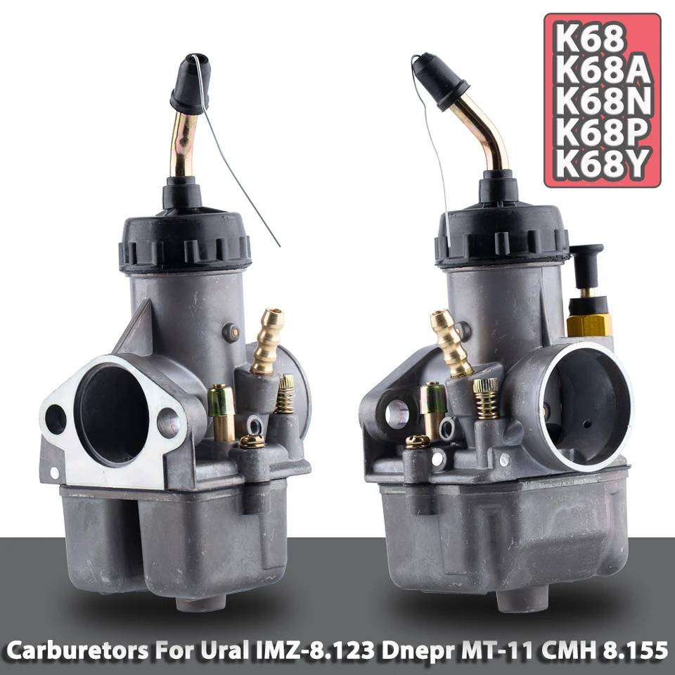 Motocykel karburátor к68 K68A K68N K68Y01 K68Y K68P CARB IMZ-8 123 DNEPR MT-11 CMH 8 155 MT pre Ural 650 M72 MB650 MB750 K750
