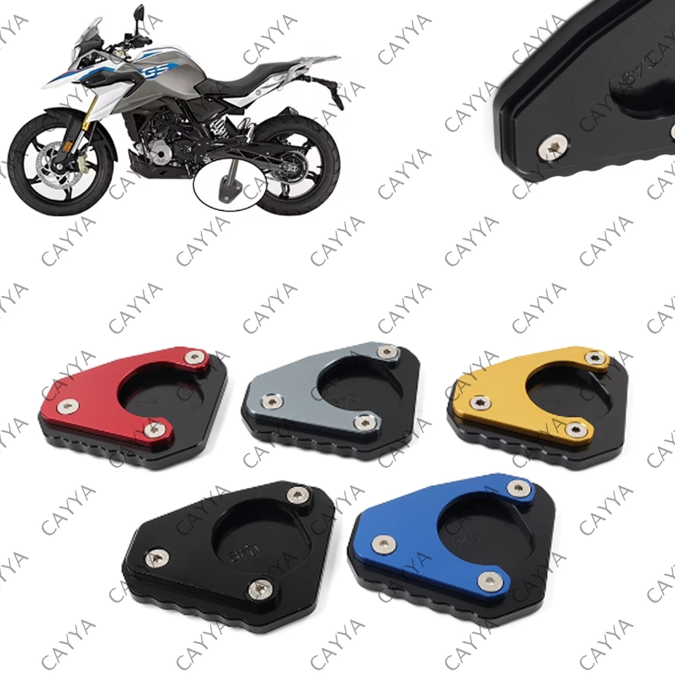Motocykel Kickstand predlžovacia doska na bočné stojany Zväčšenie podložky pre BMW G310GS G 310 GS 2017-2018