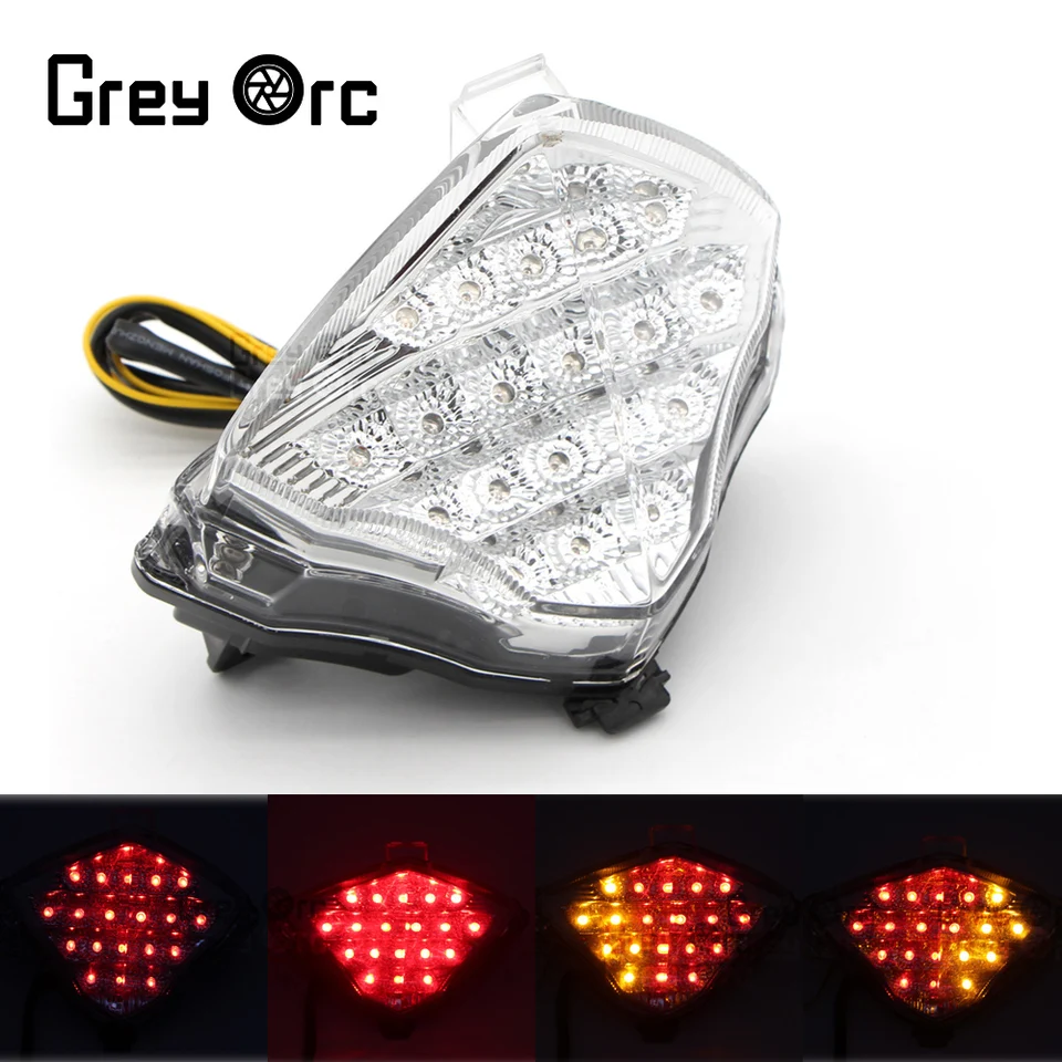 Motocykel LED dióda pre Yamaha YZF R1 2004 2005 2006 Dopatieba zadnej časti Taillight Tail Signal Stop Lights Integrovaná