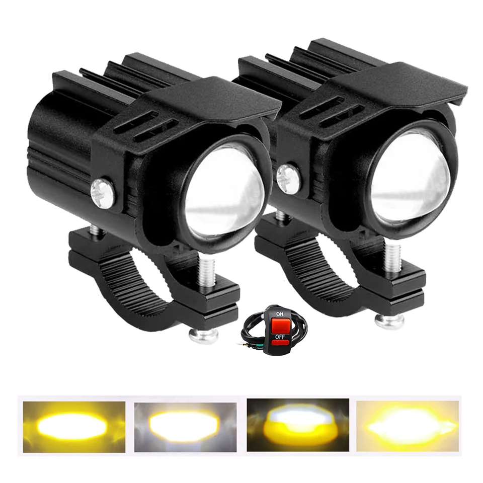 Motocykel LED svetlo vodotesná lampa Elektrické vozidlo Hadenie hmlového svetla projektor Spotlight pre auto/moto