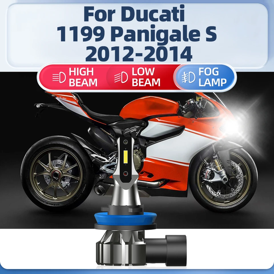 Motocykel LED svetlomet 10000lm Super Bright Moto Light 6000K Plug and Play 12v 24V pre Ducati 1199 Panigale S 2012 2013 2014