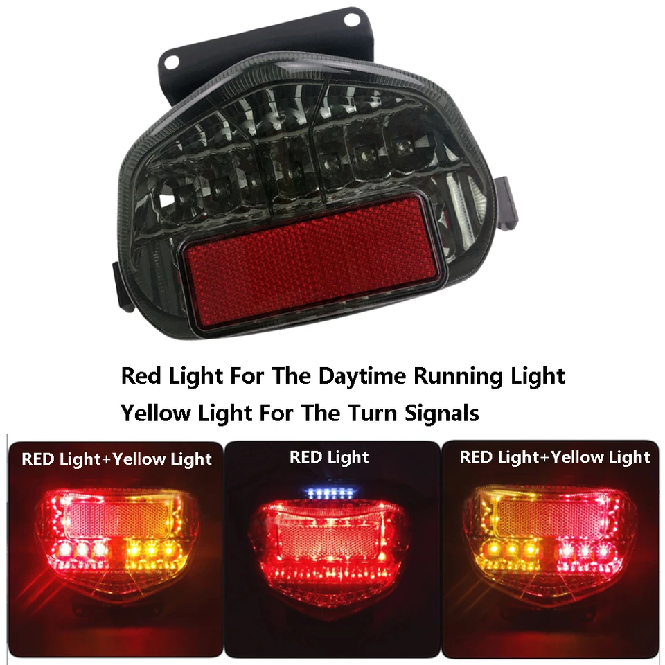 Motocykel LED zadné zadné chvostové svetlo brzdové svetlo ukazovateľ signálu pre Suzuki GSXR600 GSXR750 2001-2003/GSX-R1000 K1 2001-2002