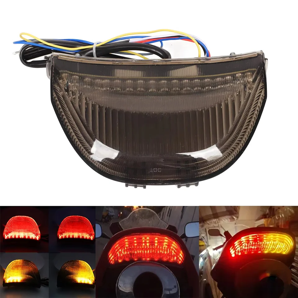 Motocykel LED zadné zákruty Signály Zastavovacia lampa Zadné brzdové svetlá pre Honda CBR600RR F5 2003-2006 CBR1000RR 2004-2007
