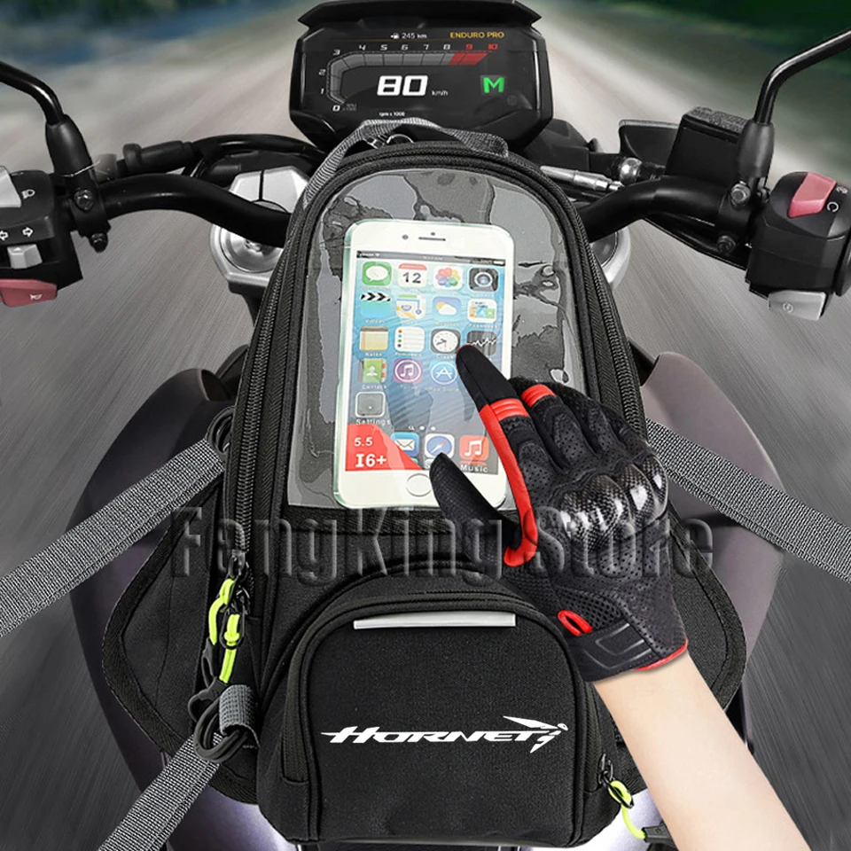 Motocykel magnetický taška na jazdectvo navigačnú tašku na navigačnú palivovú tašku pre veľkú obrazovku pre Honda Hornet CB750 750