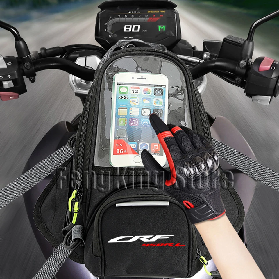 Motocykel magnetický taška na jazdectvo navigačnú tašku na navigačnú palivovú nádrž na veľkú obrazovku pre Honda CRF 450RL CRF450RL
