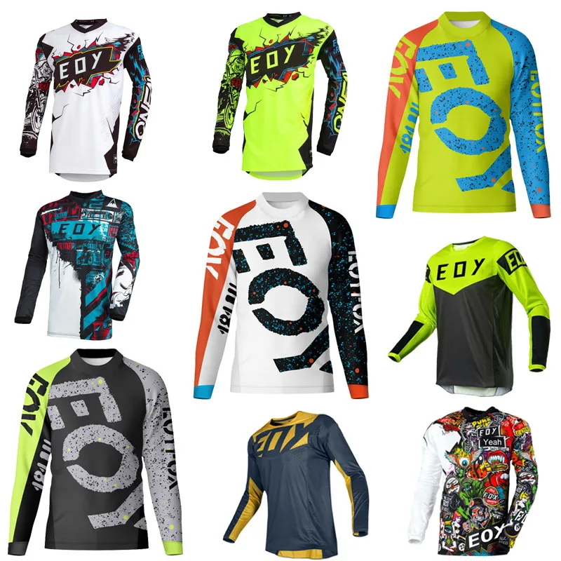 Motocykel motokros pretekársky dres Jersey Men's Rider mimo cesty MX MTB Mountain Bike Guantes Downhill Motorcycle Jersey Tričko