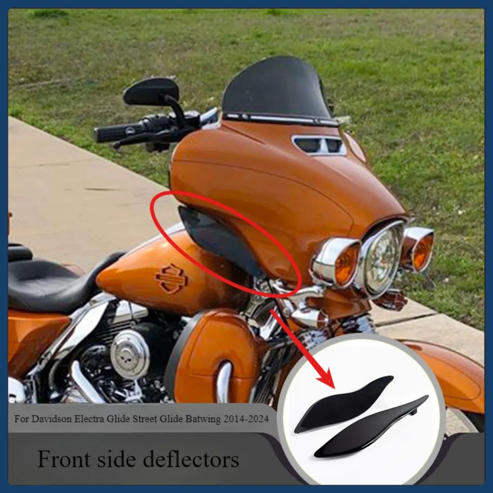 Motocykel nastaviteľný kapotážový vzduchový deflektory Side Side Shield pre Davidson Electra Glide Street Glide Batwing 2014-2023 2024