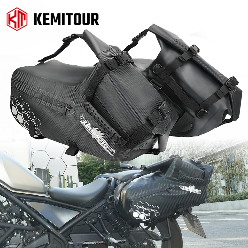 Motocykel nepremokavé sedlové tašky bočná taška 28L Universal pre väčšinu motobických dobrodružných športových bicyklov Rack cestovná batožina Panniers Bag Bag