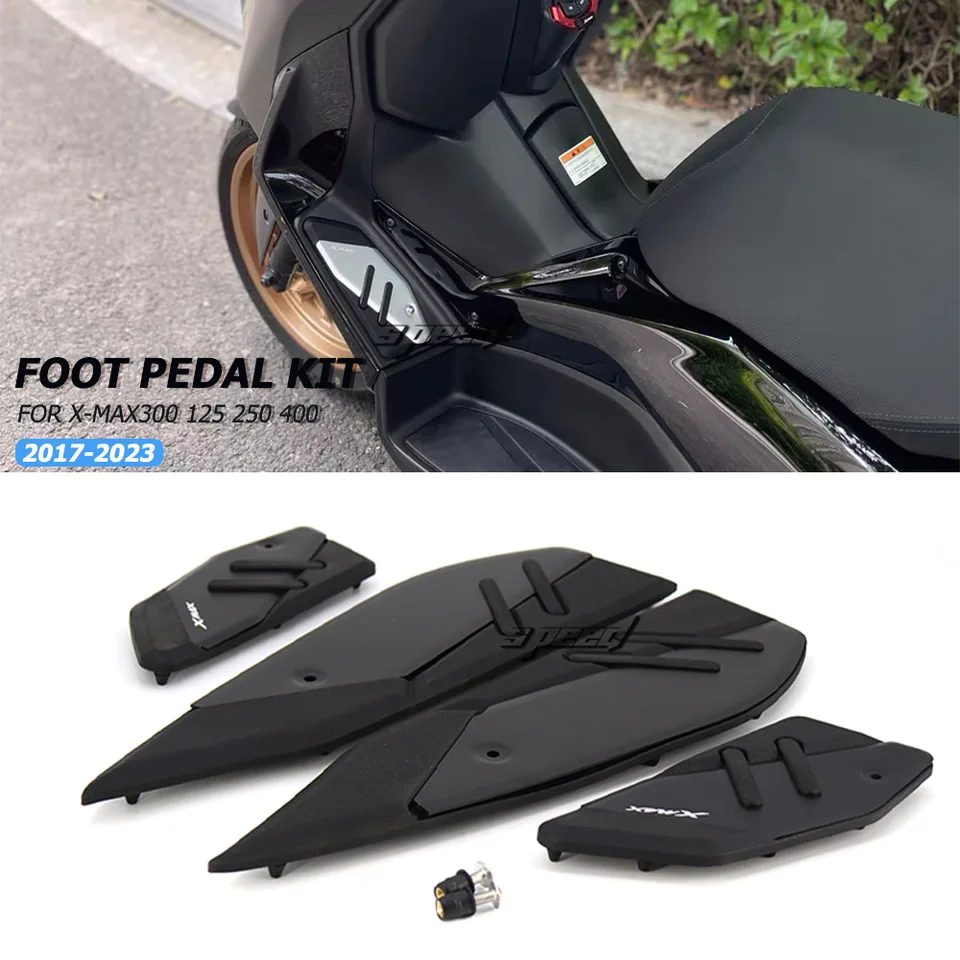 Motocykel Nové chodidlá pre Yamaha Xmax300 xmax x max 125 250 300 400 2017-2024 2023 2022 PEG PEDALS PEDALS PLATOVÉ PLATKY HLISKO