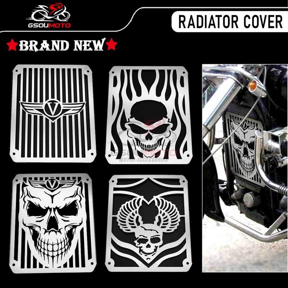 Motocykel oceľový chladič grilu kryt chránič vodnej nádrže pre chránič vodnej nádrže pre kawasaki vulcan VN400 VN800 VN 400 800 Classic