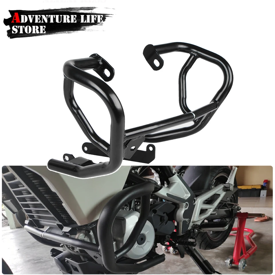 Motocykel oceľový chránič motora Bumpers Protector Protector Lower Case Tary Ochrana krytu pre BMW G310GS G 310 GS G310R G310 R 2017-2023