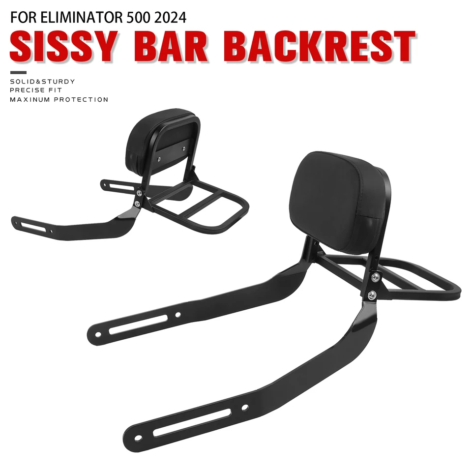Motocykel Odnímateľný operadlá s batožinovým stojanom pre osobné sedadlo Sissy Bar pre Kawasaki Eliminator SE 500 450 E450 E500 2024 2025