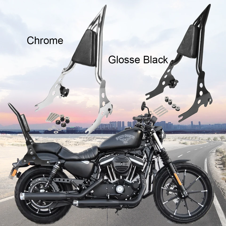Motocykel Odnímateľný zadný spolujazdec operadla Sissy Bar pre Harley Touring Road King Street Electra Glide Sportster XL 2009-2022
