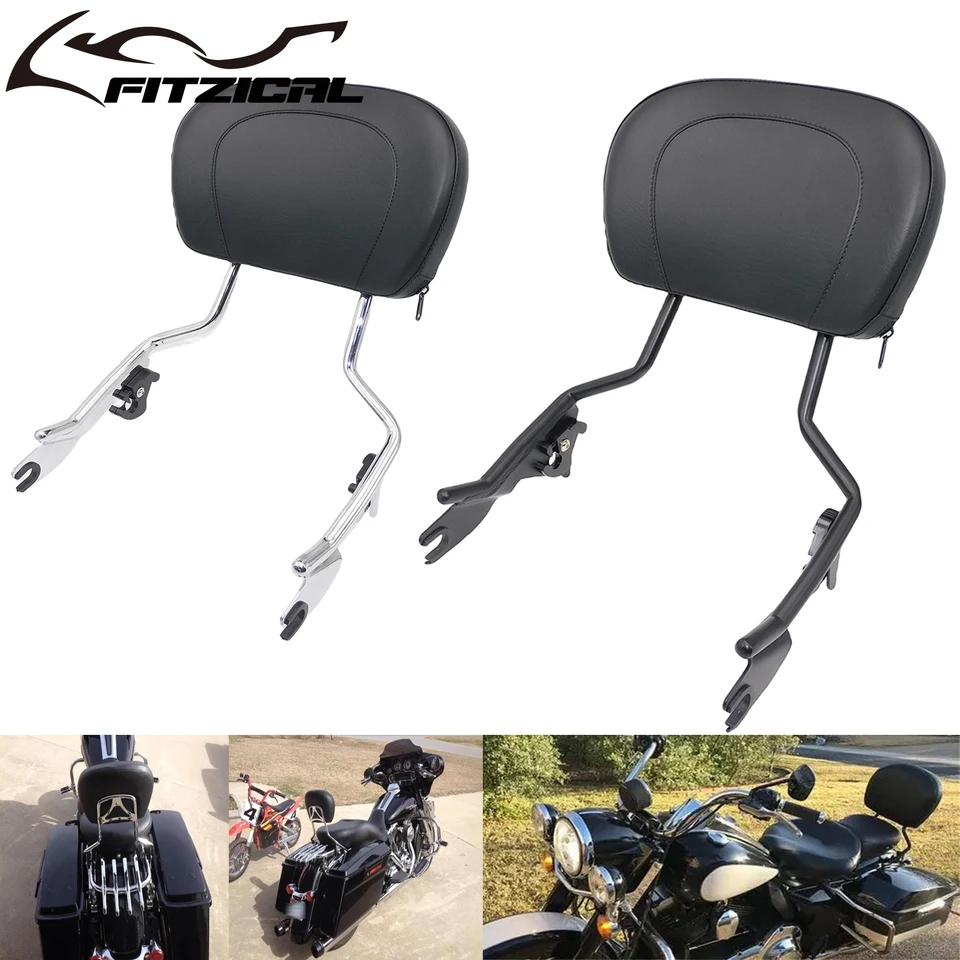 Motocykel Odstláliteľné osobné operadlá sissy bar pre Harley Touring Street Glide Road King Electra Glide Standard CVO 09-2023