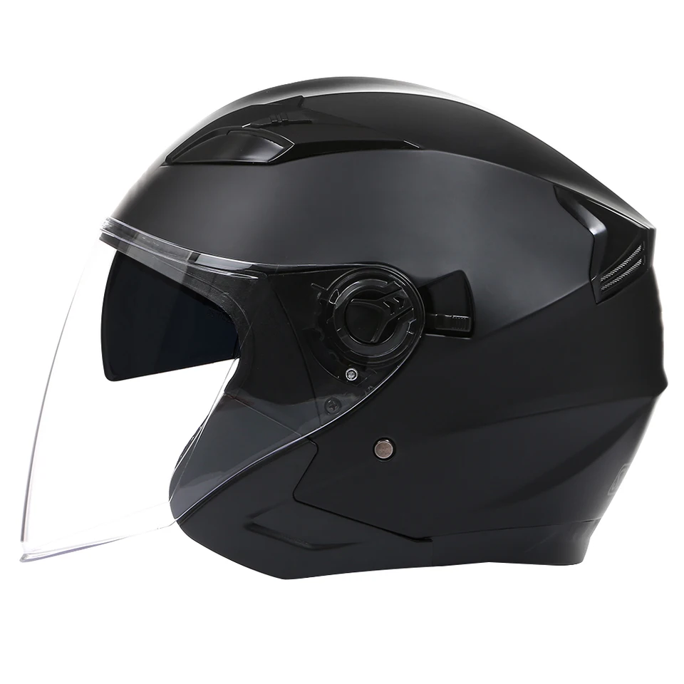 Motocykel Open Face Helma Dot ECE Schválené 3/4 dvojité priezorky Helma Men ženy Motorcycl Casco Safety Outdoor Riding Capete