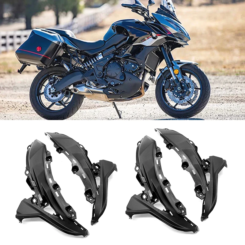 Motocykel Palivový palivový panel Palivový panel Kryt na kapotáž bočných črepových kapotáží Chránok pre Kawasaki Versys 650 2022-2024