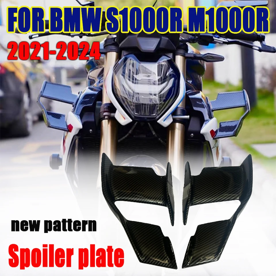 Motocykel pre BMW S1000R S1000R 2021 2022 2023 S 1000 R Wing Wing Wing Wing Wing Winglet predný aerodynamický spojler Nový 2023