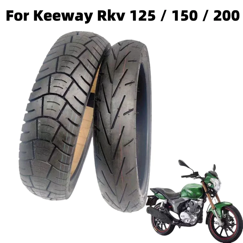 Motocykel pre Keeway RKV 125 RKV 150 RKV 200 bezdušové pneumatiky Vysoko kvalitné a odolné pneumatiky Fit Keeway RKV125 / RKV150 / RKV200