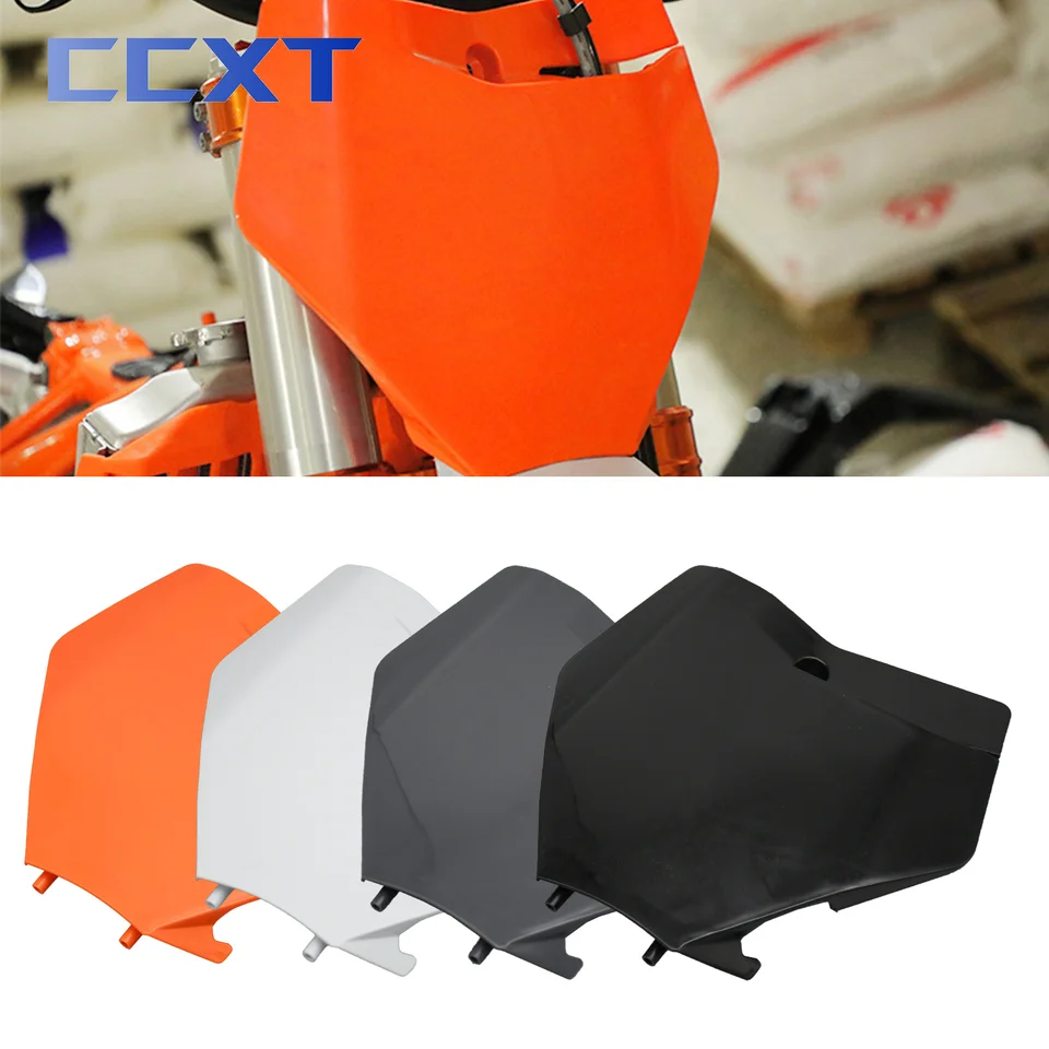 Motocykel predného čísla Plastový kryt Čierna biela oranžová pre KTM EXP EXP SX SXF XC XCF XCW XCFW 125 150 250 300 300 350 450