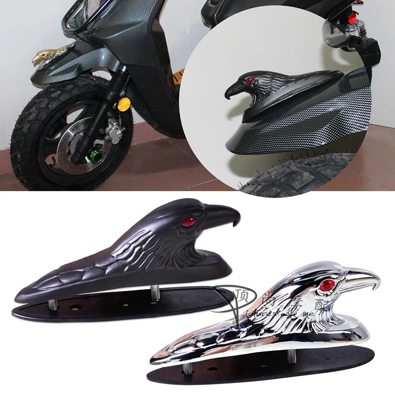 Motocykel predný blatník dekor Univerzálny motorový motorový predný ornament Ornament Eagle Head Socha Socha Socha vhodná pre Kawasaki Yamaha