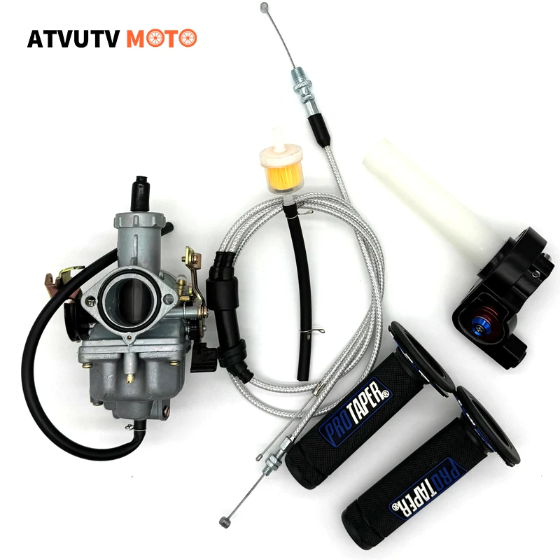 Motocykel PZ30 Karburetor+Duálny kábel+Kitcharidové karbóny pre Keihin PZ30 Carburetor 175cc/200cc/250 ccm VM26 TTR CB CG Carburetor